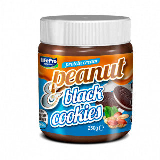 Crème Protéinée Peanut Black Cookies 250 g Life Pro Nutrition